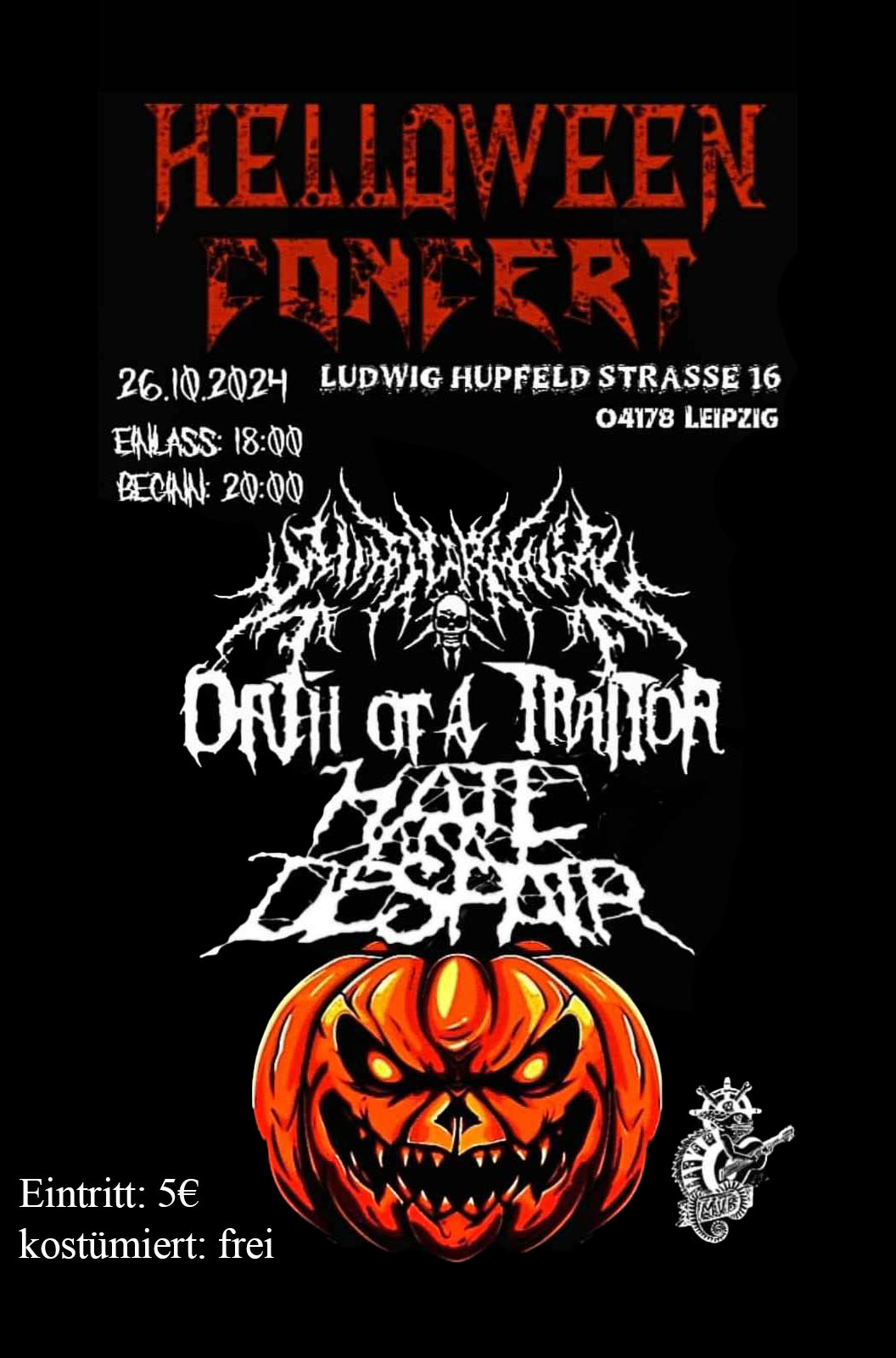 Halloween Gig im MVB Leipzig